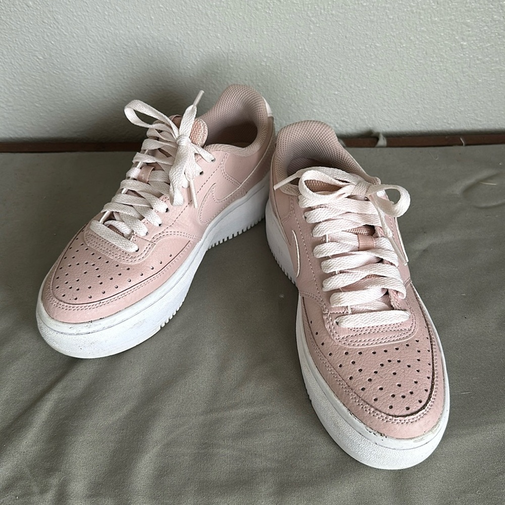 Nike Court Vision Alta pink platform sneakers size 6 worn twice